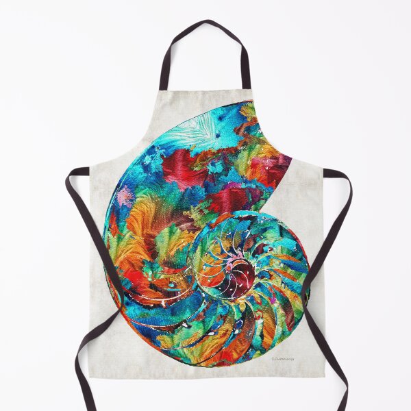 Item preview, Colorful Nautilus Shell by Sharon Cummings designed and sold by Sharon Cummings Art.