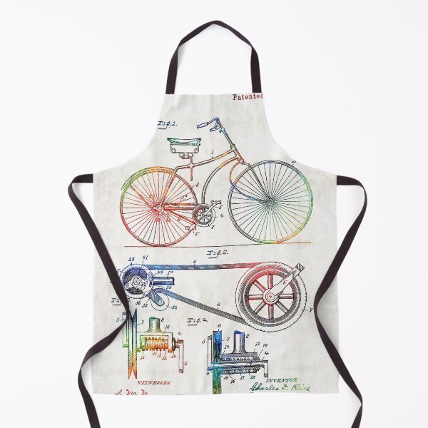 Item preview, Colorful Bike Art - Vintage Patent - By Sharon Cummings designed and sold by Sharon Cummings Art.