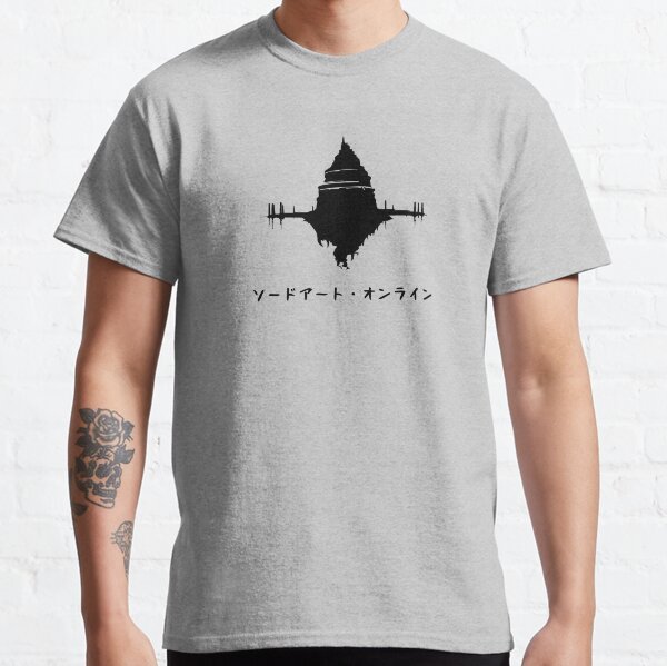 Sword Art Online, Aincrad, Aincrad Castle, Anime Castle, SAO Castle Black Version Classic T-Shirt