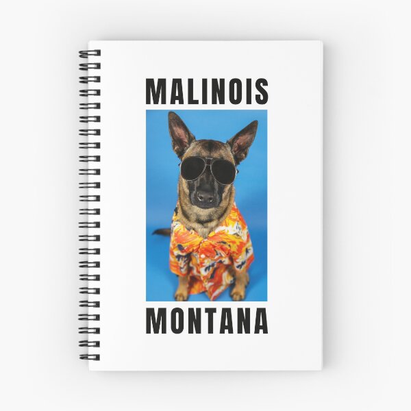 Item preview, Malinois Montana Funny Retro 80s Hawaiian Shirt Belgian Malinois  designed and sold by Malinois  Drive.