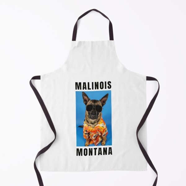 Item preview, Malinois Montana Funny Retro 80s Hawaiian Shirt Belgian Malinois designed and sold by Malinois Drive.