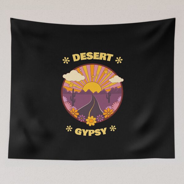 Item preview, Vintage Sunset in the Retro Desert: Desert Gypsy Life designed and sold by friendlyspoon.