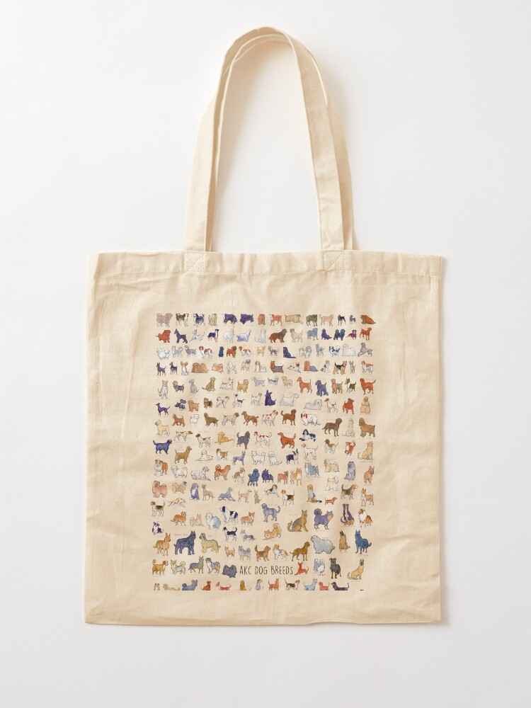dog breed tote bags