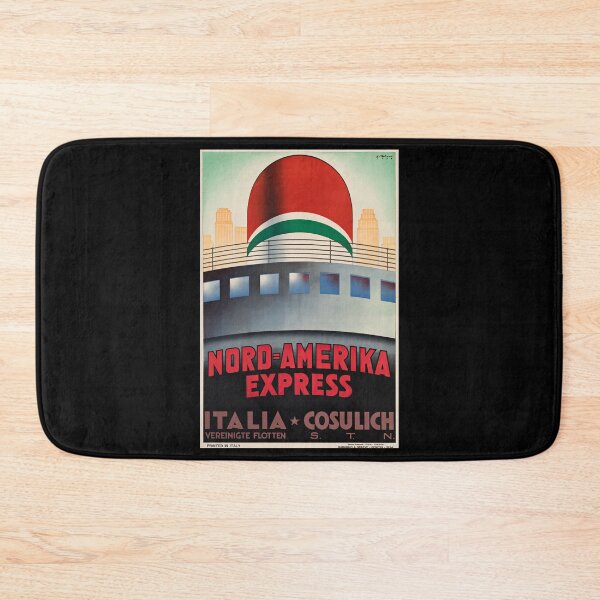 Item preview, Nord Amerika Express retro poster designed and sold by CorasPosters.