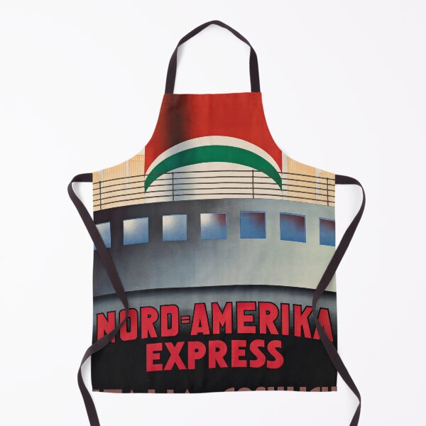 Item preview, Nord Amerika Express retro poster designed and sold by CorasPosters.