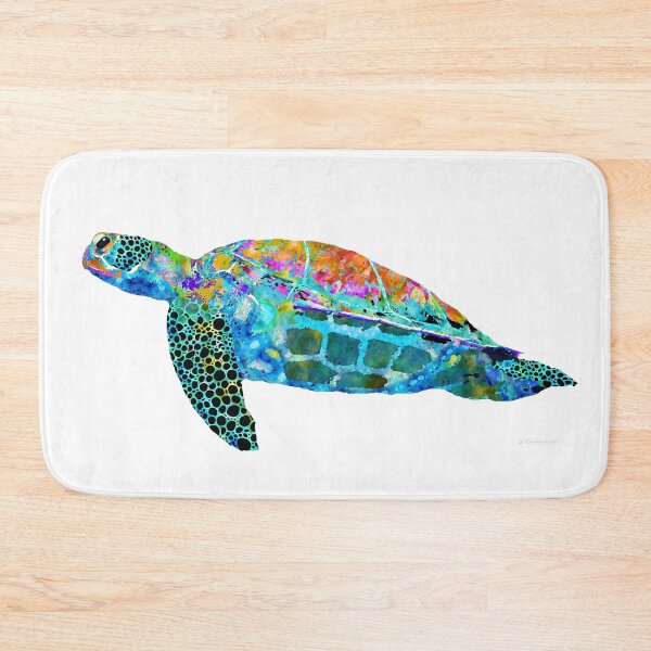 Item preview, Sea Turtle Beach - Colorful Beachy Art - Sharon Cummings designed and sold by Sharon Cummings Art.