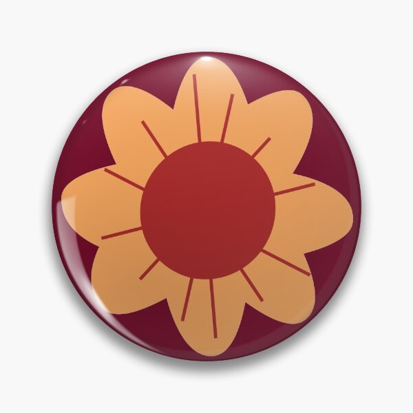 Item preview, Mid Century Sunflower in October Red designed and sold by AngieHursh.