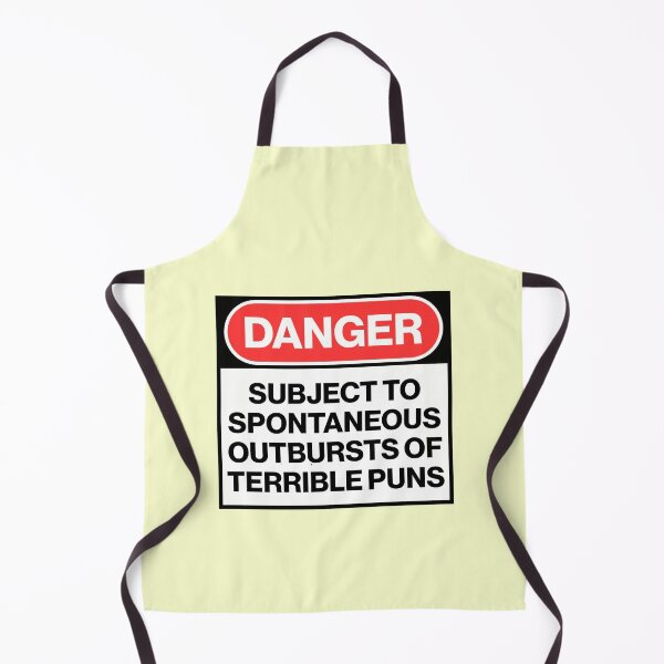Item preview, Danger Waring Sing Subject To Oubursts Terrible Puns Jokes designed and sold by sharedipmemes.