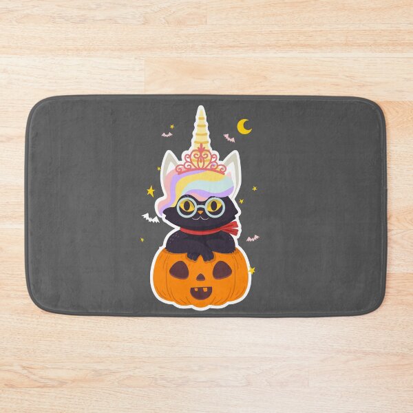 Item preview, Unicorn Black Cat Pumpkin designed and sold by Ribsa.