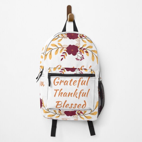 Item preview, Grateful Thankful Blessed Thanksgiving Gift for Mom Gift for Wife Wall Art Greeting Card designed and sold by Orchyd.