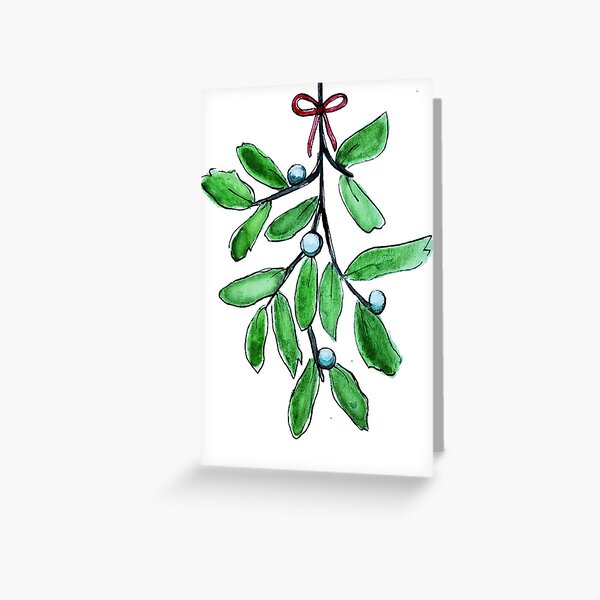 Mistletoe Greeting Card