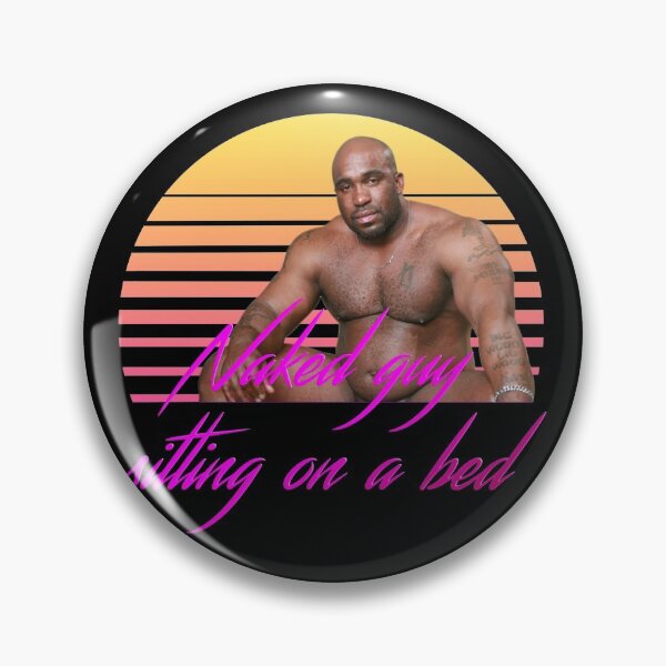 Item preview, BARRY WOOD - NAKED GUY SITTING ON A BED (Vaporwave) designed and sold by Ettore13.