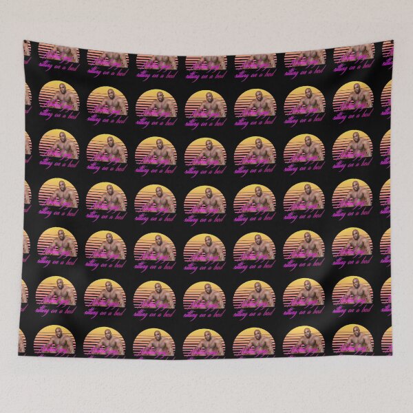 Item preview, BARRY WOOD - NAKED GUY SITTING ON A BED (Vaporwave) designed and sold by Ettore13.