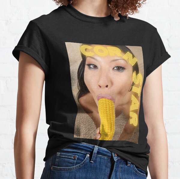 Asa Akira- Suck corn- Cornstar T-shirt classique