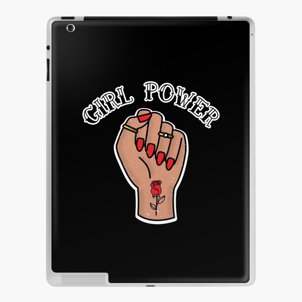 Girl Power GRL PWR - Cute Feminist Fist Tattoo Hand Latina | iPad Case &  Skin