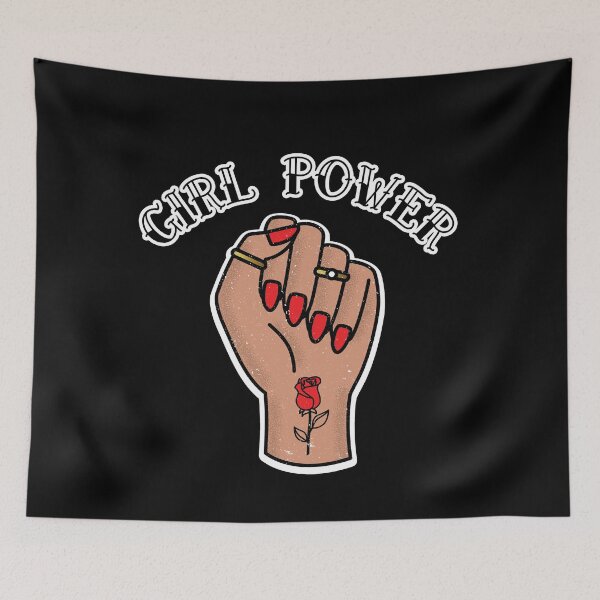 Artikelvorschau, Girl Power GRL PWR - Süße feministische Faust-Tattoo-Hand-Latina entworfen und verkauft von PUFFYP.