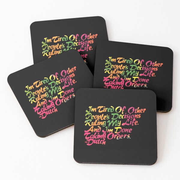 Item preview, I'm done taking orders Dutch Quote (Pastel Version) designed and sold by reads.a.lot_reads.a.lini.