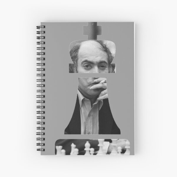 Bobby fischer smooking Spiral Notebook by LoveGalBlackTan