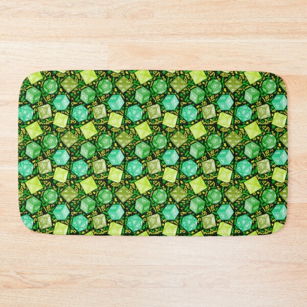 Item preview, Green dice but it’s a 90s arcade carpet  designed and sold by Freckles Fernicola.