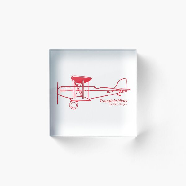 Item preview, Troutdale Pilots red BiPlane designed and sold by FlightDesign.