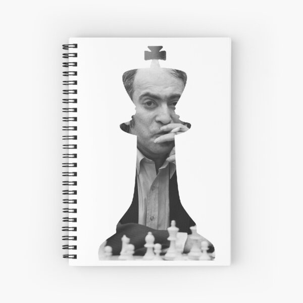 Bobby fischer smooking Spiral Notebook by LoveGalBlackTan