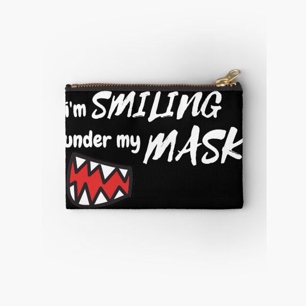 Item preview, I smile under the mask grin laugh funny gift designed and sold by DeliveranceNow.