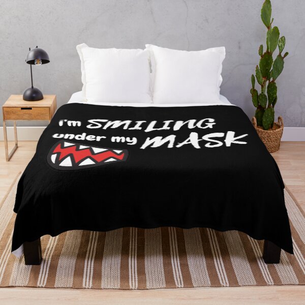 Item preview, I smile under the mask grin laugh funny gift designed and sold by DeliveranceNow.