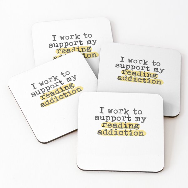 Item preview, I Work To Support My Reading Addiction Books Reader designed and sold by sharedipmemes.