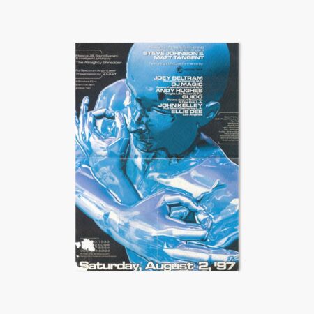 Item preview, Y2K BLUE RAVE FLYER designed and sold by Glossypop.