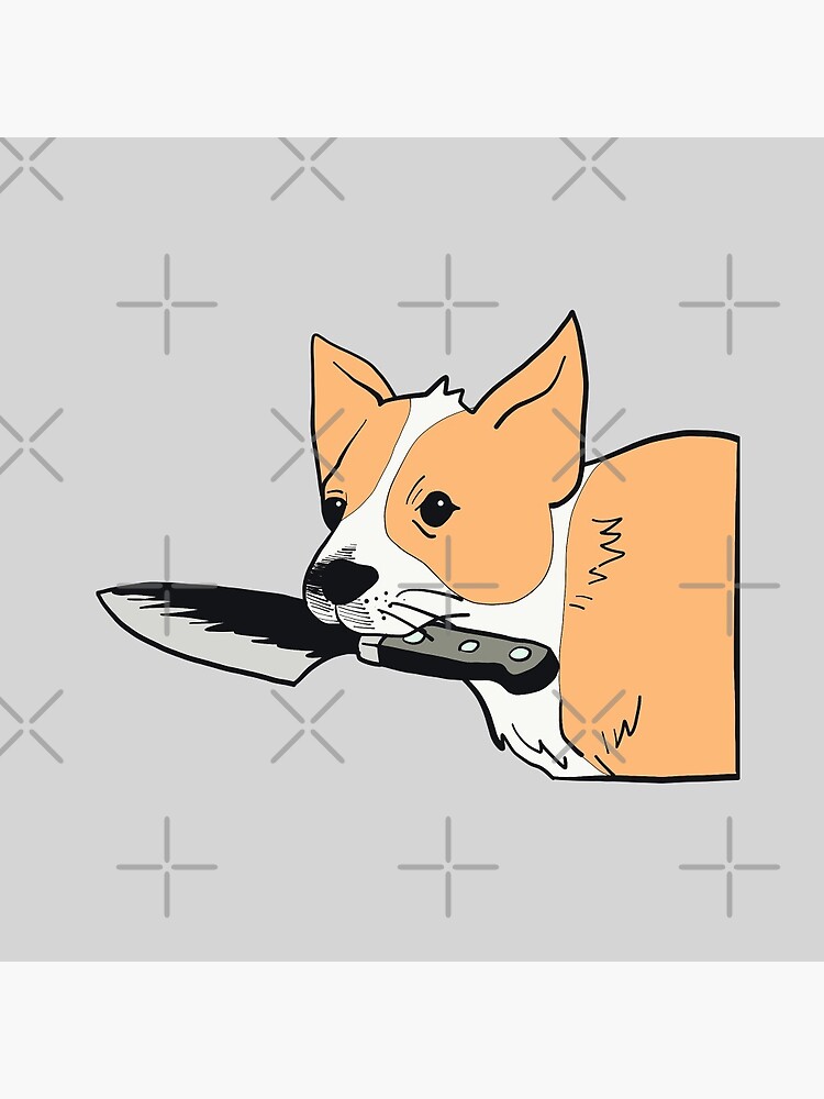 Corgi Knife Pin