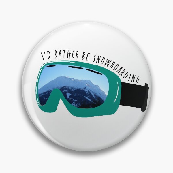 Item preview, I'd Rather Be Snowboarding Goggles (green) designed and sold by Johnston Creative.