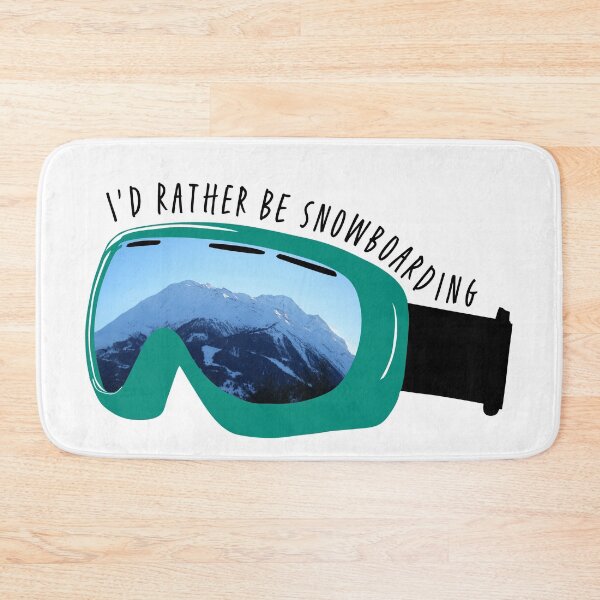 Item preview, I'd Rather Be Snowboarding Goggles (green) designed and sold by Johnston Creative.