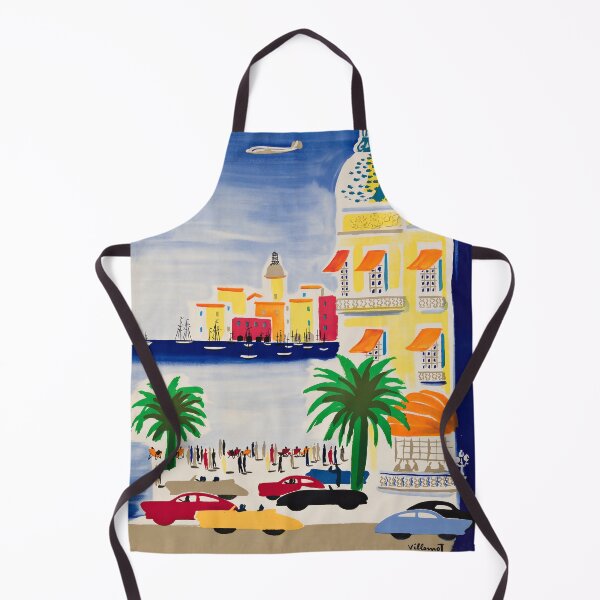 Item preview, French Riviera retro poster designed and sold by CorasPosters.