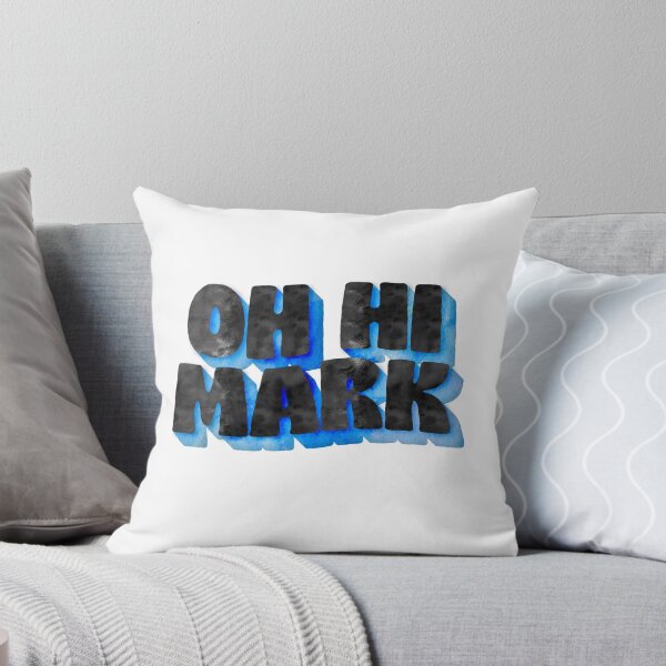 Item preview, Oh Hi Mark Blue Watercolor Movie Quote Meme Joke designed and sold by sharedipmemes.