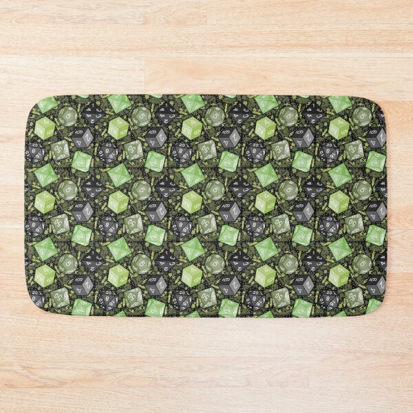 Item preview, Sage green & black dice but it’s a 90s arcade carpet  designed and sold by Freckles Fernicola.