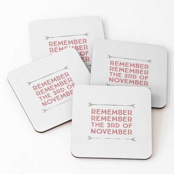 Item preview, Remember remember the 3rd of November designed and sold by HeffDesigns.