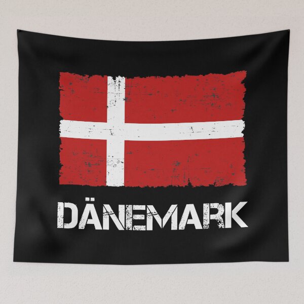 Item preview, Denmark vintage flag used look designed and sold by Argentini.