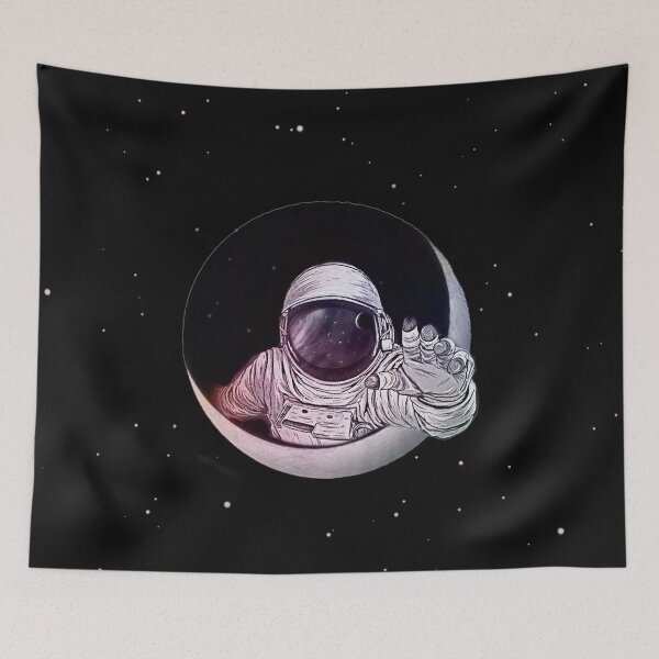 Item preview, Astronaut Moon - astronaut emerging from the moon designed and sold by Vin  Zzep.