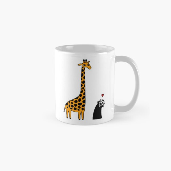 Funky Giraffe Hipster Funny Animal Portraits Coffee Mug