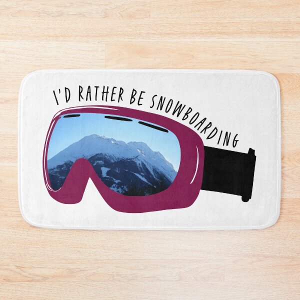 Item preview, I'd Rather Be Snowboarding Goggles (pink red) designed and sold by Johnston Creative.