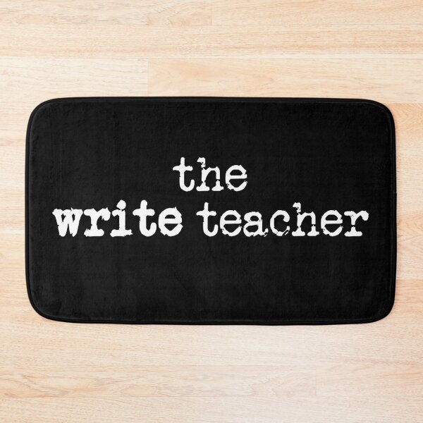 Item preview, the write teacher in white designed and sold by TeaRoseWriter.