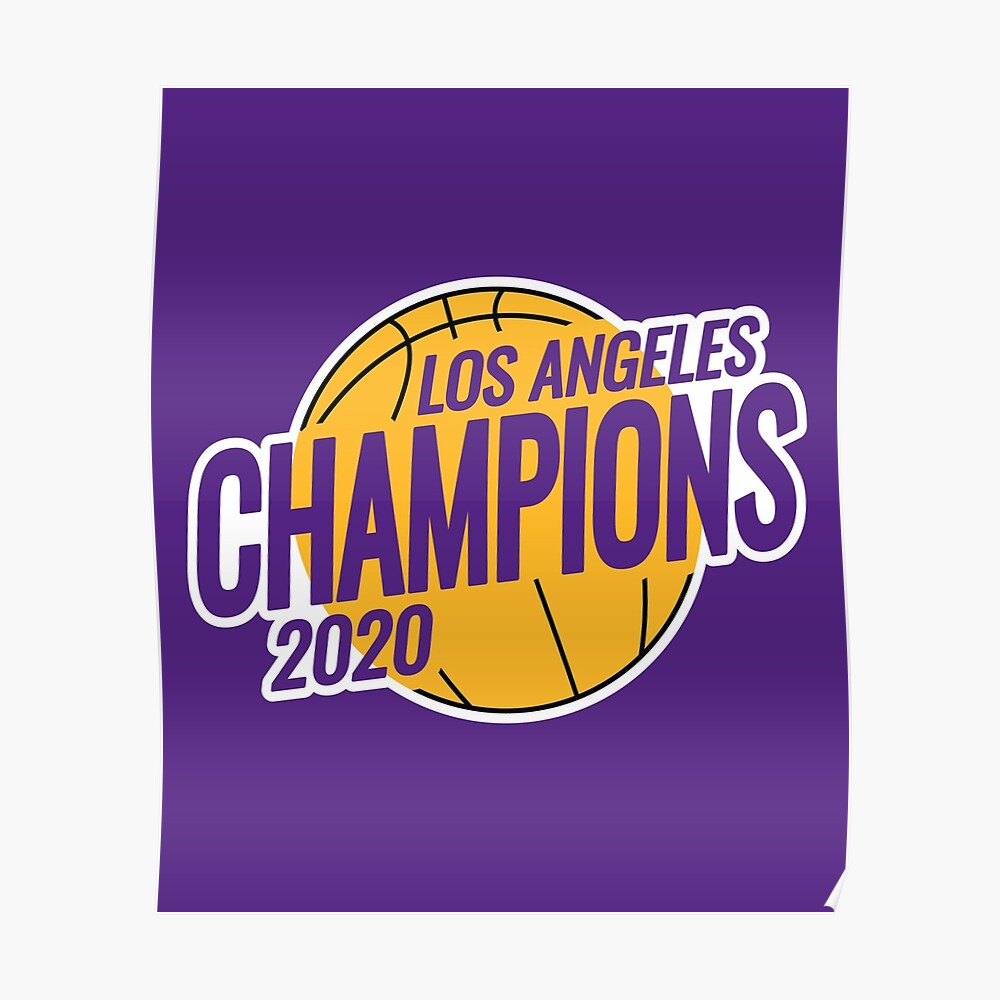 Los Angeles Lakers Round Sticker – 2020:The Best Year Ever (The Game)