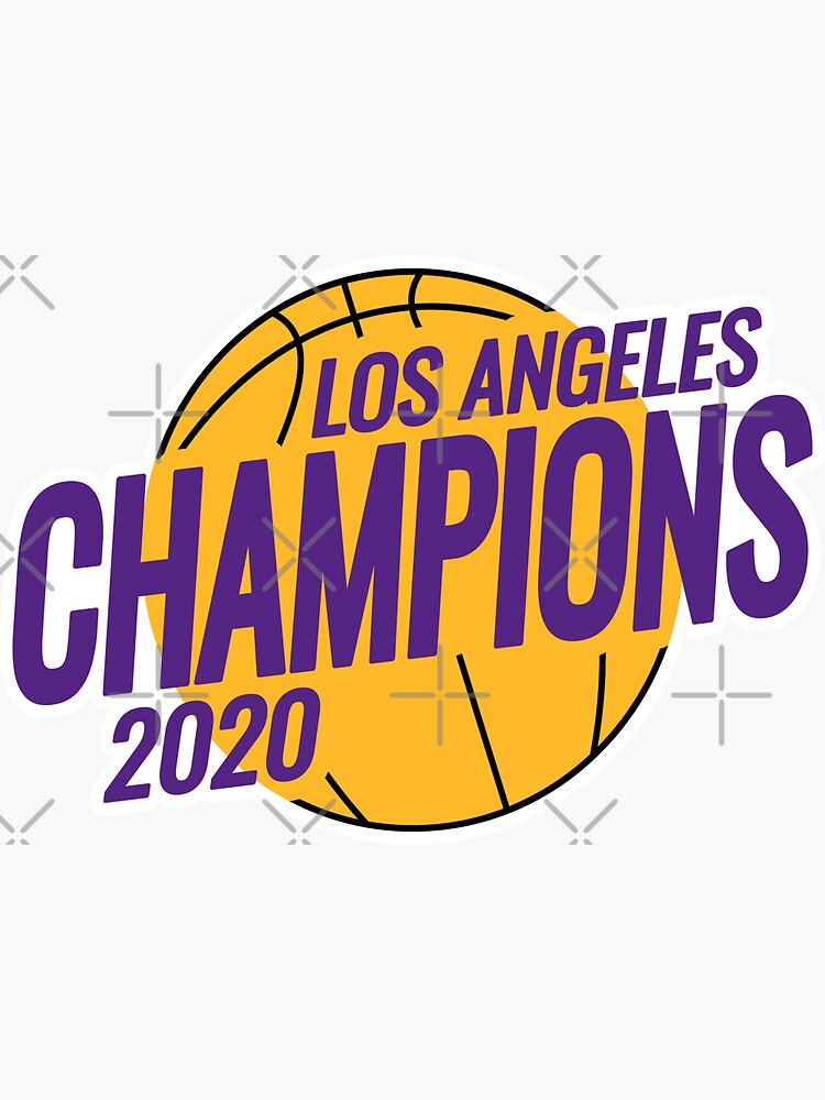 NWT 2020 Los Angeles Lakers NBA Finals Champions Purple Large T-Shirt  Roster