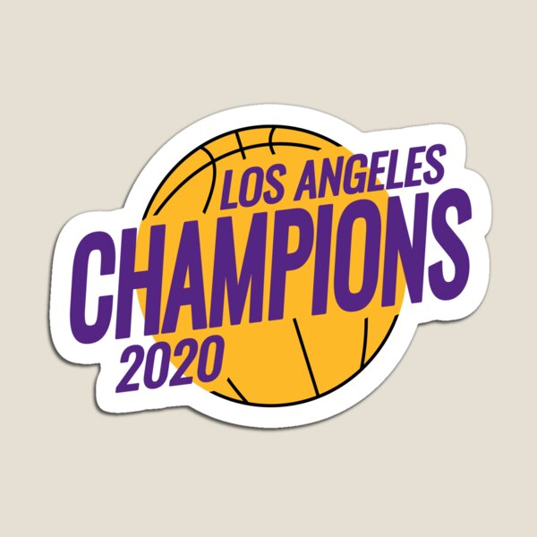 Los Angeles Lakers 2020 NBA Champions Magnet