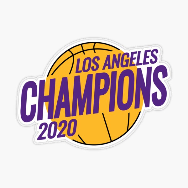 2020 Dodgers Lakers Champions Los Angeles stickers LA