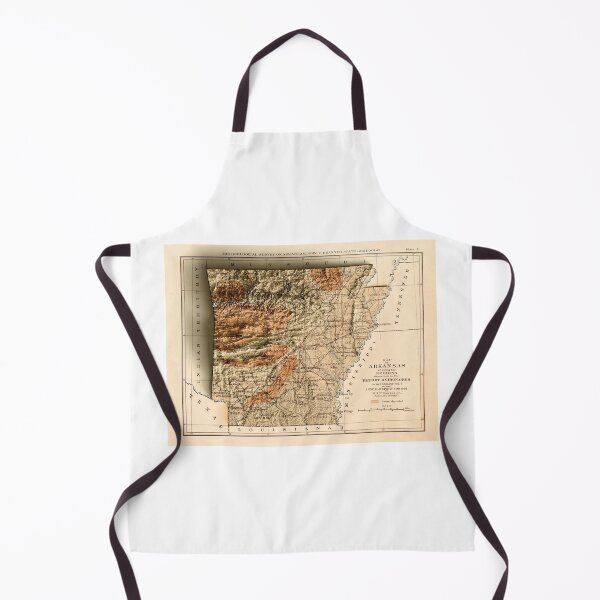 Item preview, 1892 Relief Map of Arkansas 3D digitally-rendered designed and sold by ThinkAboutMaps.