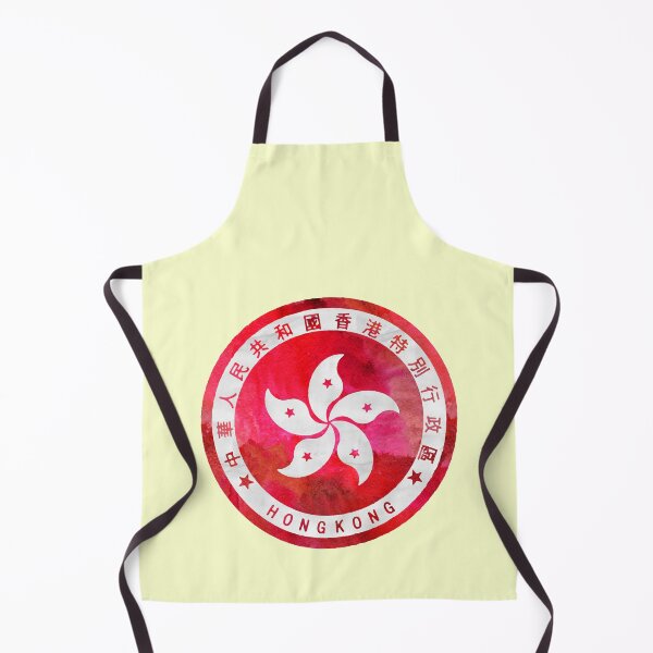 Item preview, Hong Kong Emblem Watercolor Chinese Painted designed and sold by sharedipmemes.