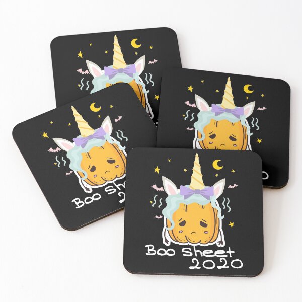 Item preview, Cute Unicorn Pumpkin Boo Sheet 2020 designed and sold by Ribsa.