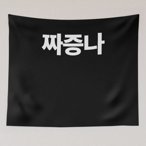 Item preview, Annoyed Jjajungna in Korean Hangul South Korea designed and sold by JoDesignLab.