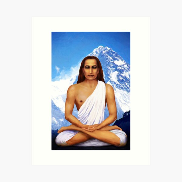 Item preview, Mahavatar Babaji In Lotus Posture In Himalayas designed and sold by heartsforlove.